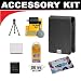 Canon PowerShot PSC-1000 Deluxe Leather Case (Grey) + NB-4L Battery + Accessory Kit for SD1100 IS, SD1000, SD600, SD400 Digital Cameras