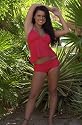 Juicy Guava - Tankini Apron Top Boy Shorts Bikini
