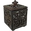 Small Metal Cast Iron Style Rusty Look Votive Holder