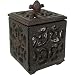 Small Metal Cast Iron Style Rusty Look Votive Holder