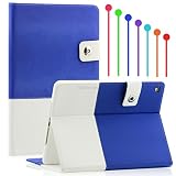 SAVEICON - Royal Blue Hybrid iPad Air 2 / iPad 6th Gen PU leather Folio Case Cover with Card Slots Auto Wake / Sleep Smart Cover Book Shell Stand for Apple iPad Air 2 6th Gen Wifi 3G 4G LTE with Built-in Stand