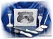 Wedding Guest book, Toasting glasses, cake knife and pen set W175F