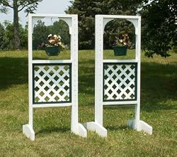 Hanging Basket Lattice Bottom Wing Standards Horse Jumps