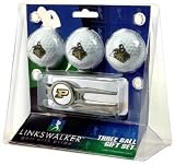 Purdue Boilermakers 3 Golf Ball Gift Pack w/ Kool Tool - NCAA College Athletics