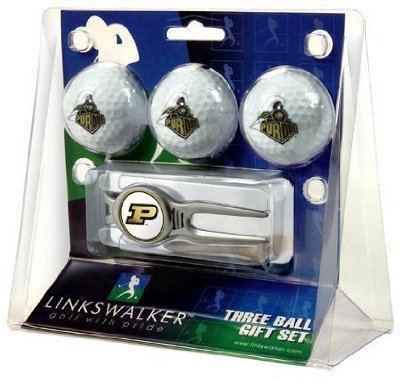 Purdue Boilermakers 3 Golf Ball Gift Pack W/ Kool Tool - Ncaa College Athletics