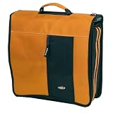 51Udmp kfnL. SL160  Caseit Dual500 Dual Ring Zipper Binder, Extra Large, Orange