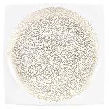 Wedgwood Plato Gold Square Coral Salad Plate 7.75-in.
