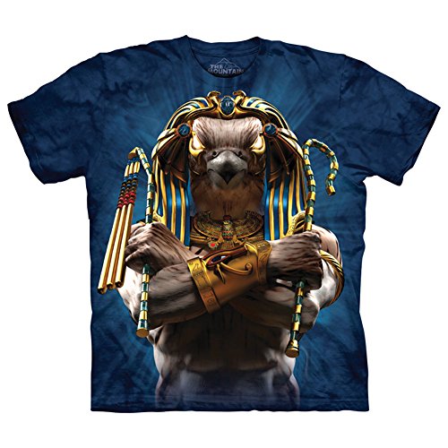 The Mountain Cotton Horus Soldier Design Novelty Adult T-Shirt (Blue)