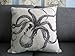 OliaDesign Olia Design NBVC51 Octopus Cotton Linen Square Decorative Throw Pillow Case Cushion Cover About 17.3 17.3 Inch(44CM 44CM)