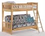 Newport Twin over Futon Bunk Bed plus Understorage Unit with Natural Finish