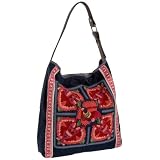 Lucky Brand Embroidered Fabric Mailbag
