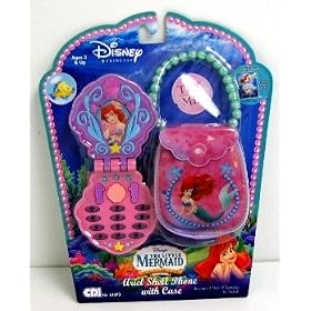 Disney Princess The Little Mermaid Cell Phone Toy w  Case by Disney
