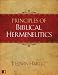 Principles of Biblical Hermeneutics