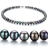 Multi-Overtone 6-7mm AA Freshwater Pearl Necklace 18 inch Princess Length