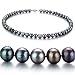 Multi-Overtone 6-7mm AA Freshwater Pearl Necklace 18 inch Princess Length