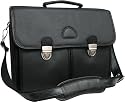World Class Black Leather Executive Briefcase