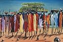 Africa - Kenia - Afrikaner Dunkelh&auml;utige Neger Afrika - Gr&ouml;sse 91,5x61 cm