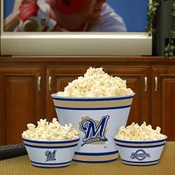 Milwaukee Brewers Memory Company Team Melamine 3-Piece Bowl Set MLB Baseball Fan Shop Sports Team Merchandise
