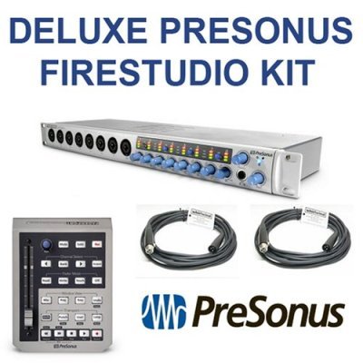 Presonus Firestudio Project + Presonus Faderport + (2) Whirlwind XLR 20' Cables