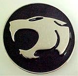 Chrome / Black Enamel Thundercats Logo Belt Buckle