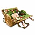 Picnic Time Verona Insulated Wine Basket with Wine/Cheese Service for Two, Pine Green Best Price