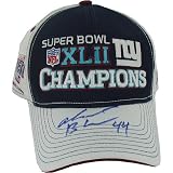 Ahmad Bradshaw New York Giants Super Bowl XLII Champs Hat By Steiner Sports
