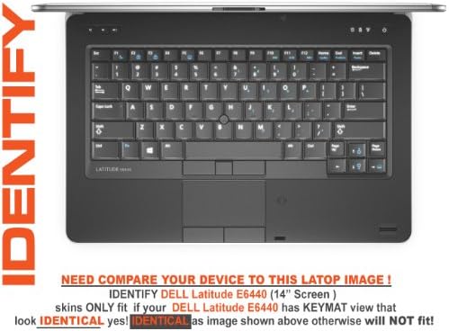 Decalrus - Decal Skin Sticker for DELL Latitude E6440 wiith 14" Screen (NOTES: Compare your laptop to IDENTIFY image on this listing for correct model) case cover wrap DElatitudeE6440_TOP2PCS-4