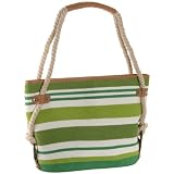 Magid Striped Rope Handle Hobo