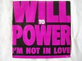WILL TO POWER Im Not in Love 7" 45