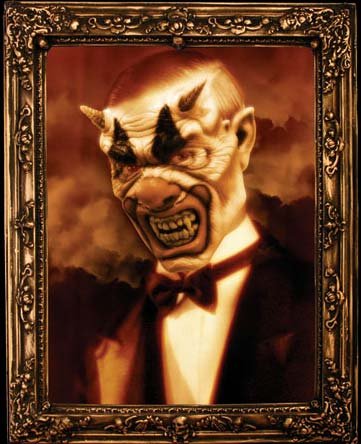 Scary Decoration Lord Mortem Changing Halloween Portrait