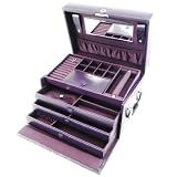 Coffret &agrave; Bijoux "Diamonds" violet strass (XL)