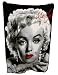 Marilyn Monroe Glamour Red Lips Famous Starlet Fleece Throw Blanket