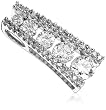 14k White Gold 5-Stone Diamond Pendant (3/4 cttw, I-J Color, I3 Clarity)