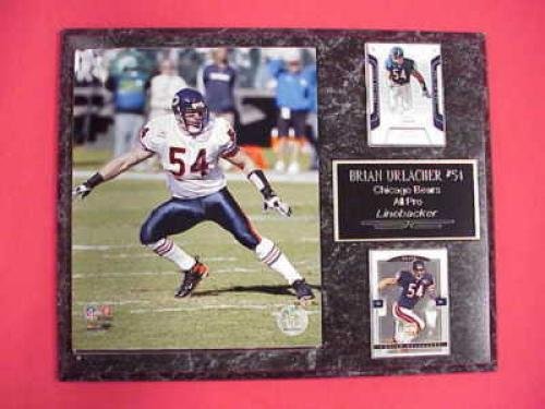 Bears Brian Urlacher 2 Card Collector Plaque