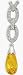 Sterling Silver Yellow Topaz Pendant