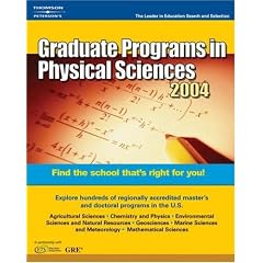 Decisiongd Gradgd Physcience04 (Peterson's Graduate Programs in Physical Sciences)