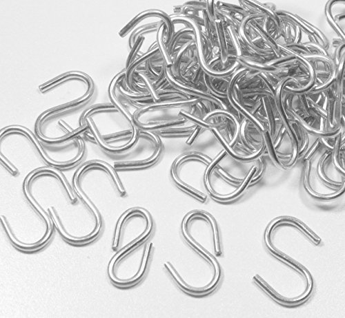95 1 Inch S Hook Connectors Made in the USA KEY Chain Hardware & Fishing Lure, Jewelry and Key Ring Assembly
