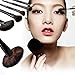 ACEVIVI Professional 24 pcs Original Wooden Handle Handmade Cosmetic Makeup Brushes Facial Brush Kit Set with Leather Case