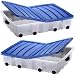 Oxid7 Unterbettkommode, Rollbox, Unterbettbox, Rollenbox, Spielzeugkiste, Aufbewahrungsbox mit 55 Liter Volumen 2 Stück
