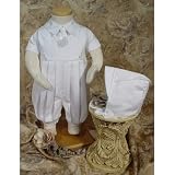 Bruno Gabardine Christening Romper