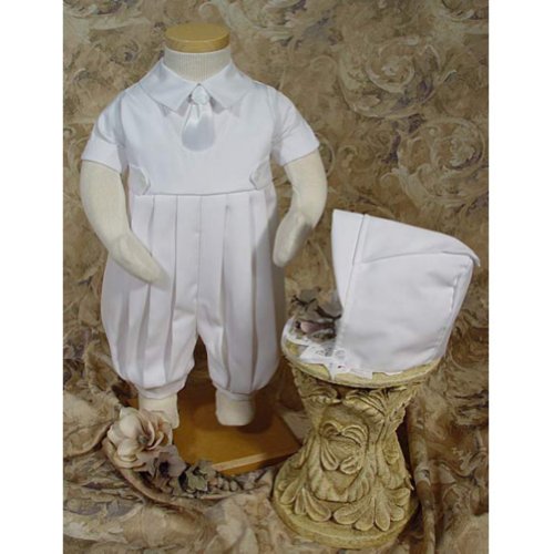 Bruno Gabardine Christening Romper