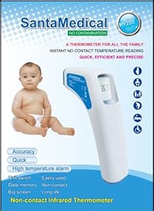 Professional Clinical Large LCD Non-contact Infrared Thermometer - Forehead (Fahrenheit Readings)