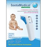 Professional Clinical Large LCD Non-contact Infrared Thermometer - Forehead (Fahrenheit Readings) ~ Santamedical