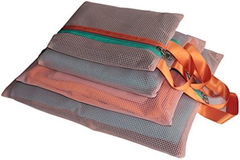 CherryTravel Luggage / Suitcase Packing Mesh Organizers 4-piece Orange