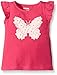 Gymboree Baby Girls' Dark Pink Butterfly Graphic Tee