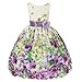 Kids Dream Lavender Flower Print Sash Easter Dress Little Girls 2T-12