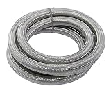 Mr. Gasket S1012 Stainless Steel Braided Hose 10 Feet-Uses 12AN Fitting
