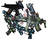 Lot of 8 Mix Battery Operated and Mechanical Toy Machine Guns MP5 Pistols Laser Guns