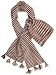 Handmade Alpaca Natural Fiber Scarf and Hat Set - Mocha Stripes [Apparel]