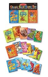 Melissa & Doug Deluxe Animal Card Games